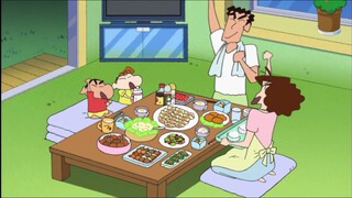 [Crayon Shin-chan] You must watch Crayon Shin-chan in summer. Shin-chan and his family eat up food t