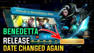 BENEDETTA RELEASE DATE CHANGED AGAIN || MOBILE LEGENDS