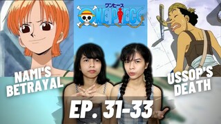 USSOP'S DEATH?! | NAMI'S BETRAYAL | One Piece Episode 31 32 33 | tiff and stiff react