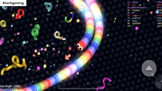 Slitherio AI 100000 Score Epic Slitherio Gameplay 91_ 10