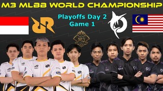 RRQ HOSHI Vs TODAK [GAME 1]| M3 MLBB World Championship 2021  Playoffs Day 2