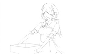 [Menggambar]Sketsa Hololive Akiroze dan roboko - Photoshop