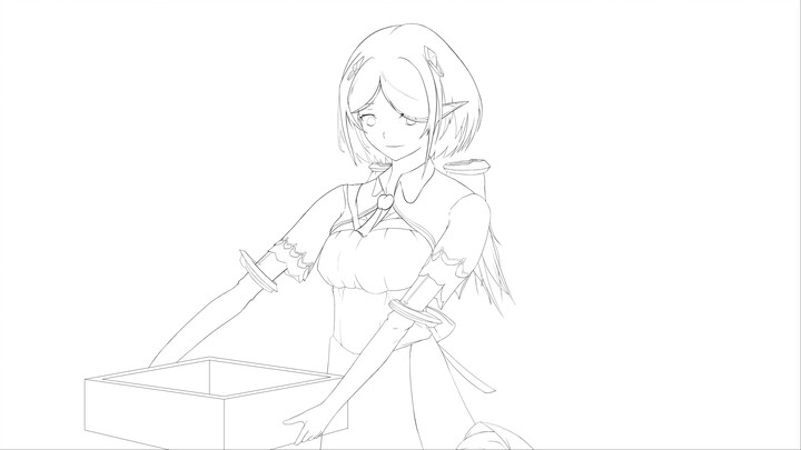 [Menggambar]Sketsa Hololive Akiroze dan roboko - Photoshop