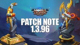 BELI SKIN BISA KREDIT! HERO BUFF/NERF, EVENT BARU, HERO BARU MOBILE LEGENDS PATCH NOTE 1.3.96
