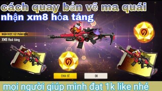Garena free fire| test full tỉ lệ ra bản vẽ xm8 hắc ám, vòng quay chế tác xm8 sức mạnh hắc ám