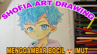 menggambar bocil yang imut