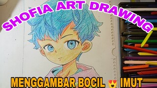 menggambar bocil yang imut