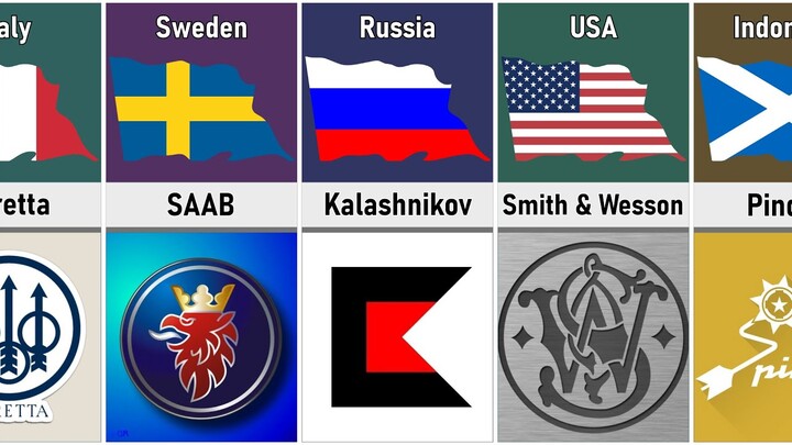 Firearm Manufacturers From Different Countries