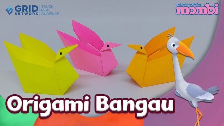 Membuat Kreasi Origami Bangau