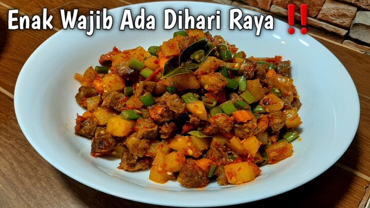 Simpan Dulu Ini Wajib Ada Dihari Raya ‼ Resep Sambal Kentang Yang Enak