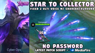 Fixed Gusion Starlight To Collector Skin Script No Password | 2 Ulti Voice | Gusion Night Owl | MLBB