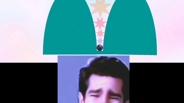 Did the little ball actually fall in?