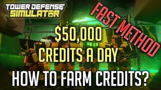 NEW FASTEST WAY TO FARM CREDITS | Tower Defense Simulator | ROBLOX