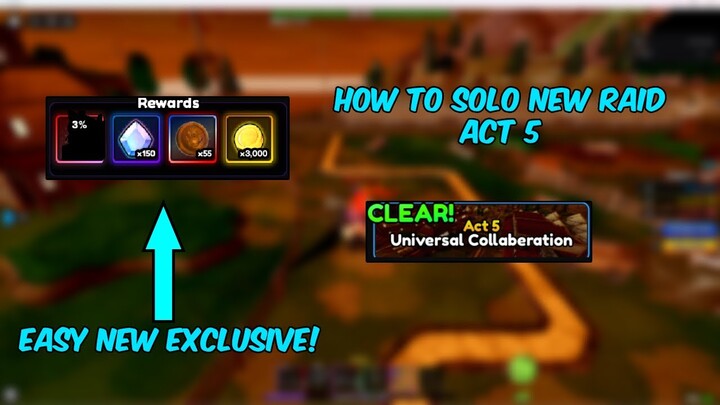HOW TO SOLO NEW JOJO'S RAID ACT 5!|| ANIME VANGUARDS UPDATE