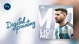 Vẽ Messi nhà vô địch World cup 2022 | BonART