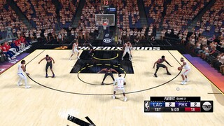 NBA 2K21 Modded Playoffs Showcase | Suns vs Clippers | GAME 2 Highlights 4th Qtr