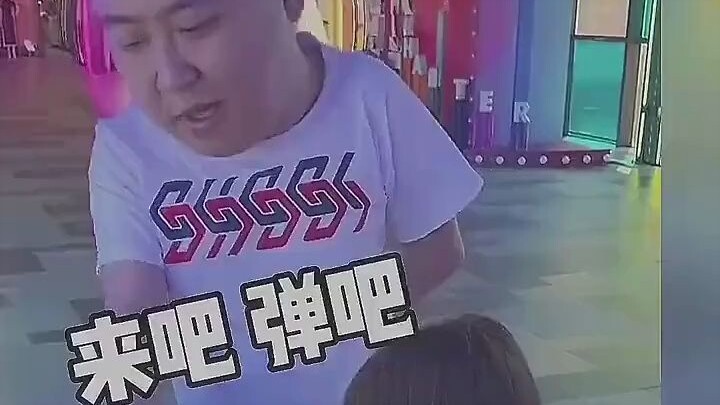 You lost the bet, huh!