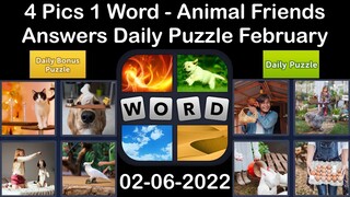 4 Pics 1 Word - Animal Friends - 06 February 2022 - Answer Daily Puzzle + Bonus Puzzle