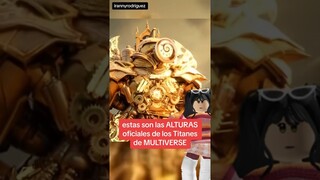 CUÁNTO MIDEN LOS TITANES DE SKIBIDI TOILET MULTIVERSE #roblox #skibiditoilet