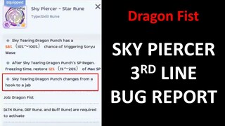 SKY PIERCER STAR RUNE BUG (3RD LINE NOT WORKING PROPERLY)