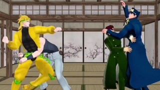 【JOJO MMD】片场休息时间跳三部op的DIO承花波