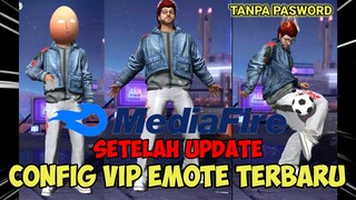 CONFIG FREE FIRE VIP SETELAH UPDATE EMOTE CR7 KEREN VIRAL TIKTOK FF KREATIF (CONFIG EMOTE FF)