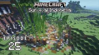 Membuat Bamboo Forest Buat Nyantuy! - Minecraft Survival Eps. 25