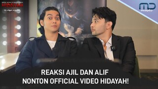 Ajil & Alif Ikut Merinding Nonton Official Video Hidayah | OST. Hidayah