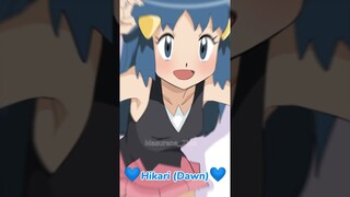 💙Hikari💙 x 🧡Kasumi🧡 x 💛Lillie💛 x ❤️Serena❤️ singing Shape of you together✨ #tiktokvideo #tiktokviral