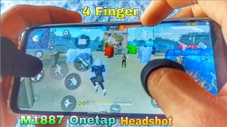 Realme narzo 20pro free fire gameplay test 4 finger handcam m1887 onetap headshot 90HZ display 1v4