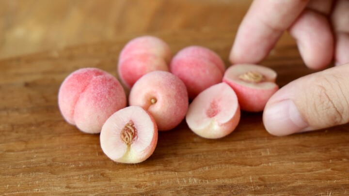 New variety of mini peaches?
