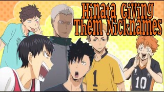 Haikyuu!! Hinata Shoyo Cute and Funny Moments | Randomly Giving Nicknames To People