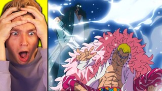 AOKIJI VS. DOFLAMINGO!! (one piece reaction)