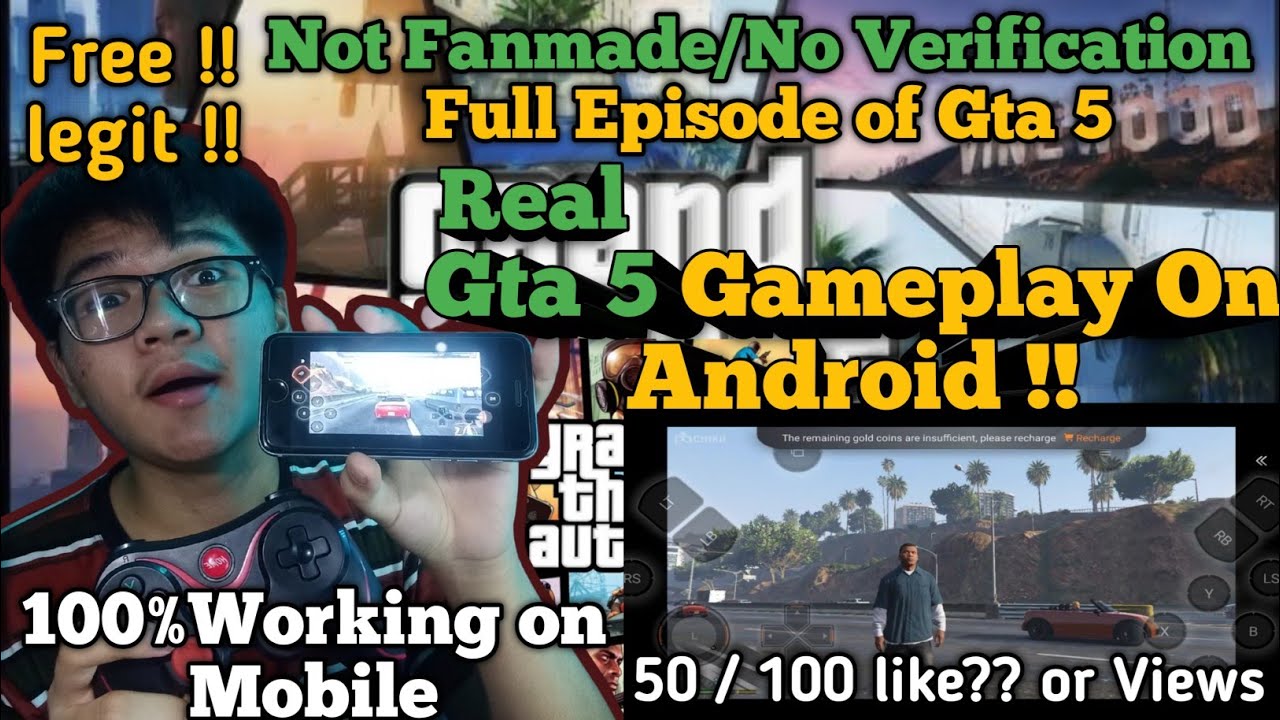 GTA 5 Gameplay on Android|How to download Real Gta5 On Android (Hit 50/100  like or Views)BrenanVlogs - Bilibili