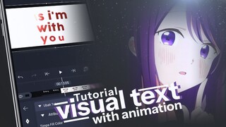 Tutorial Visual Text Alight Motion - AMV