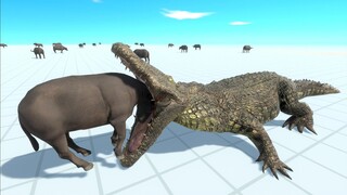 😱 WATCH WHAT HAPPENS WHEN A CROCODILE WALKS INTO A WORLD FULL OF BUFFALOS