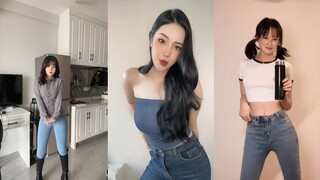 The dance of the plump girl in tight jeans! 3