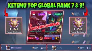 KETEMU TAKAPEDIA!! TOP GLOBAL RANK 7 & 9! NGERINYA WAR MYTHICAL GLORY 1500 STAR!