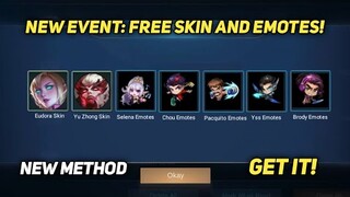FREE SKIN AND EMOTES IN SECRET EVENT! 2021 NEW EVENTS (CLAIM NOW | MLBB