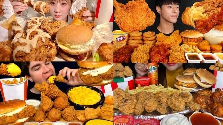 KFC ASMR MUKBANG COMPILATION