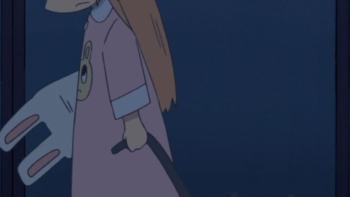 The doctor is afraid to go to the toilet alone