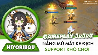 Onmyoji Arena | Test Gameplay Hiyoribou - Bé Nắng trong Bách Quỷ Dịch 3v3v3