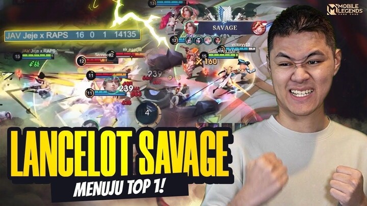 LANCELOT SAVAGE PERTAMA 2025 KEJAR TOP GLOBAL 1 LAGI! - Mobile Legends