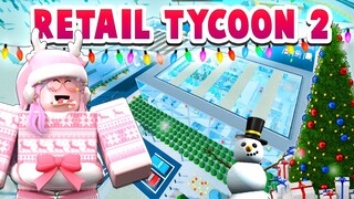 Decorating my Mall in Retail Tycoon 2 for Christmas