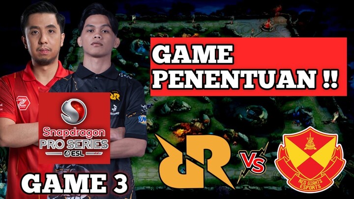 RRQ VS YOODO RED GIANTS GAME 3 ESL SNAPDRAGON PRO SERIES ! - MOBILE LEGENDS