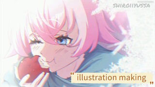 ILLUSTRATION MAKING [Hoshino❤ - Blue Archive]