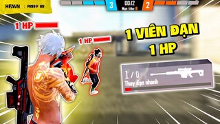 Heavy Và Thử Thách Solo Súng Tỉa, Chỉ 1 Máu Và 1 Viên Đạn | FREE FIRE