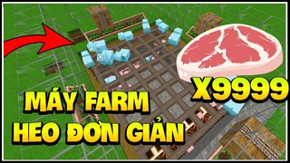 MINI WORLD: CÁCH LÀM MÁY FARM HEO ĐƠN GIẢN TRONG SINH TỒN