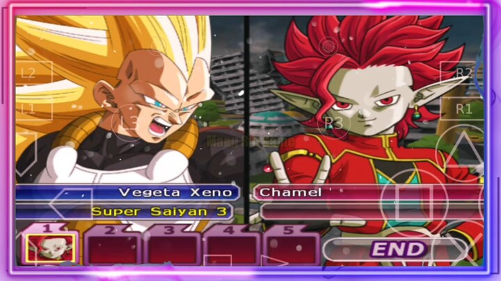 Vegeta XENO SSJ 3 VS Chamel! Kota sampai Hancur!!