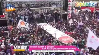 Konser Akbar Kampanye Gerindra Sandi Uno dan Haji Rhoma Irama